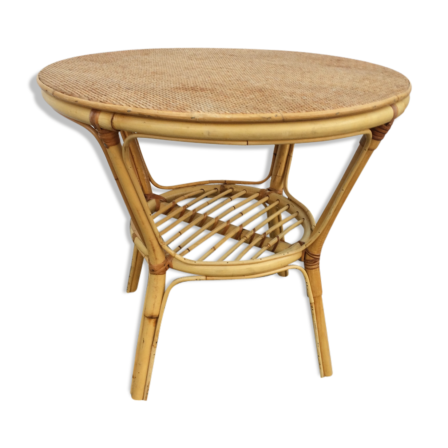 Rattan coffee table