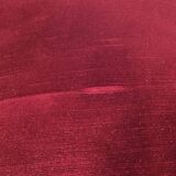 Golden wooden bergère in Louis XVI style upholstered in Bordeaux velvet.