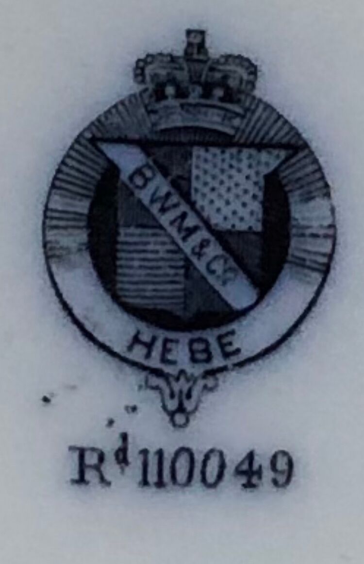 19th century English earthenware dish BWM&co