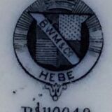 Plat faience anglaise XIXe BWM&co