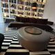 Pouf table basse avec plateau