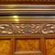 Walnut compactum wardrobe with mirror