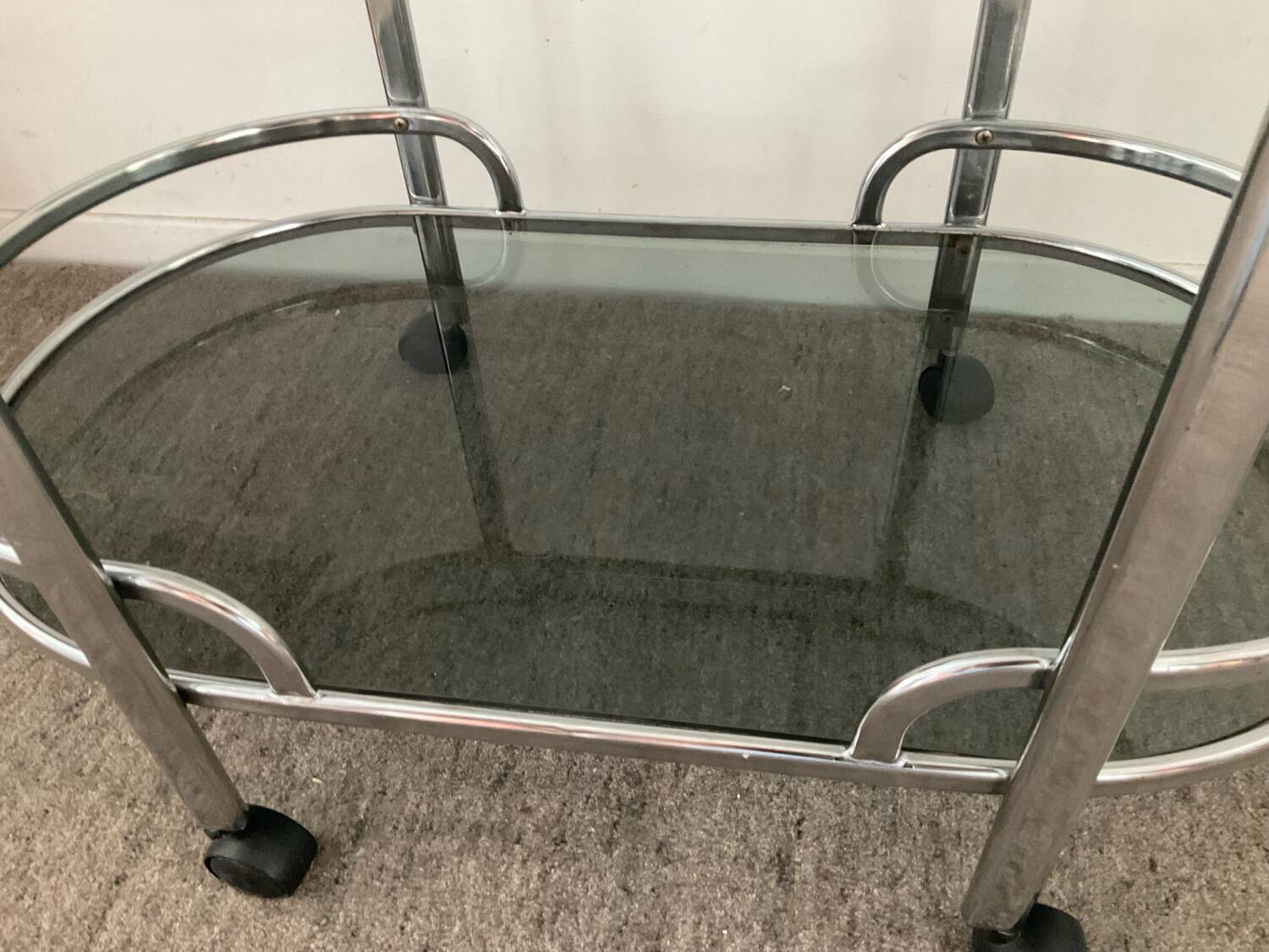 70s bar trolley on wheels