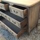Louis XV style chest of drawers in stripped oak