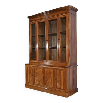 Library Two-Body in Solid Walnut – Late 19th Century