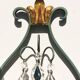 Pair of vintage neoclassical wall lights from the 50s.
