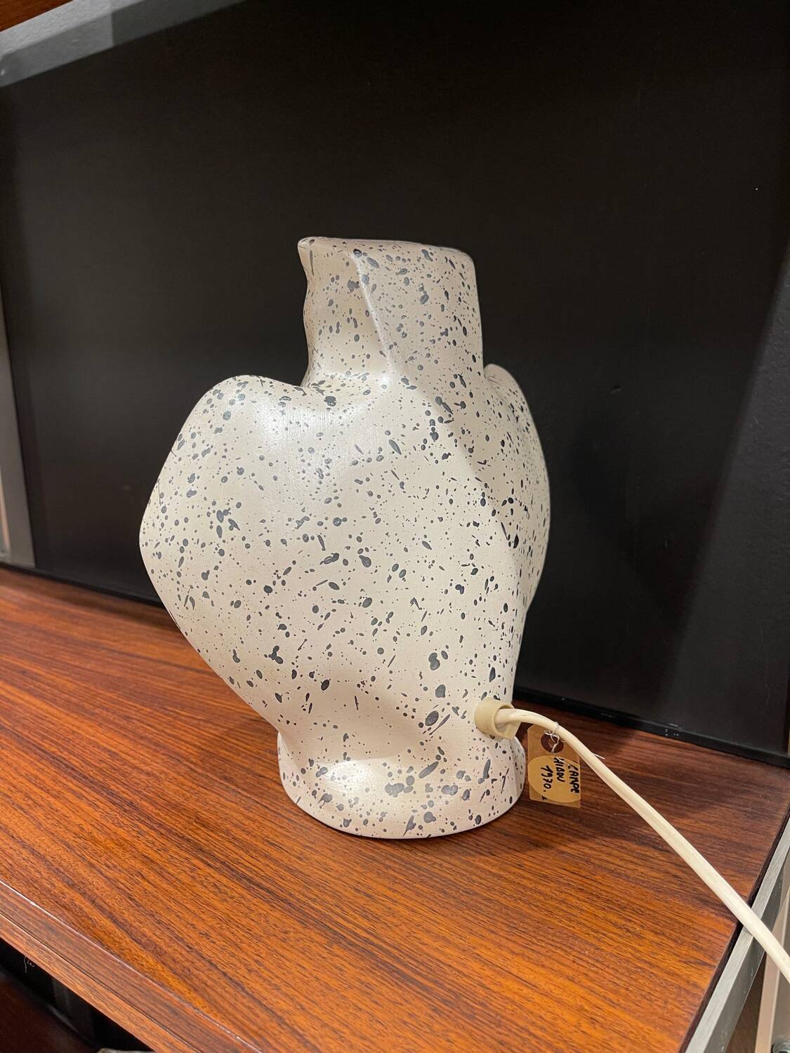 Ceramic owl lamp 1980