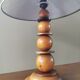 Antique Art Deco wooden lamp