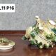 Vintage Japanese ceramic shell-shaped selfish teapot