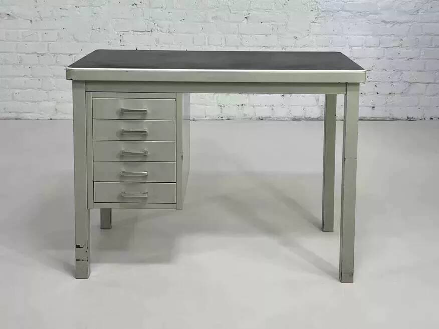 1950s metal and industrial style desk