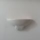 Pair of vintage porcelain wall lights, white, France 1970