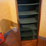 Filing cabinet with curtain