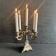 Small antique candelabrum with 5 lights in patinated brass - early 20th century