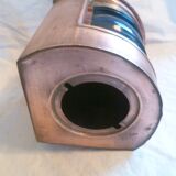lantern lantern in copper and blue curved glass nautical object