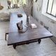 Solid oak table 1900 drapery style XL 280cm with extensions