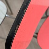 10 mismatched multicolored Formica chairs 60s