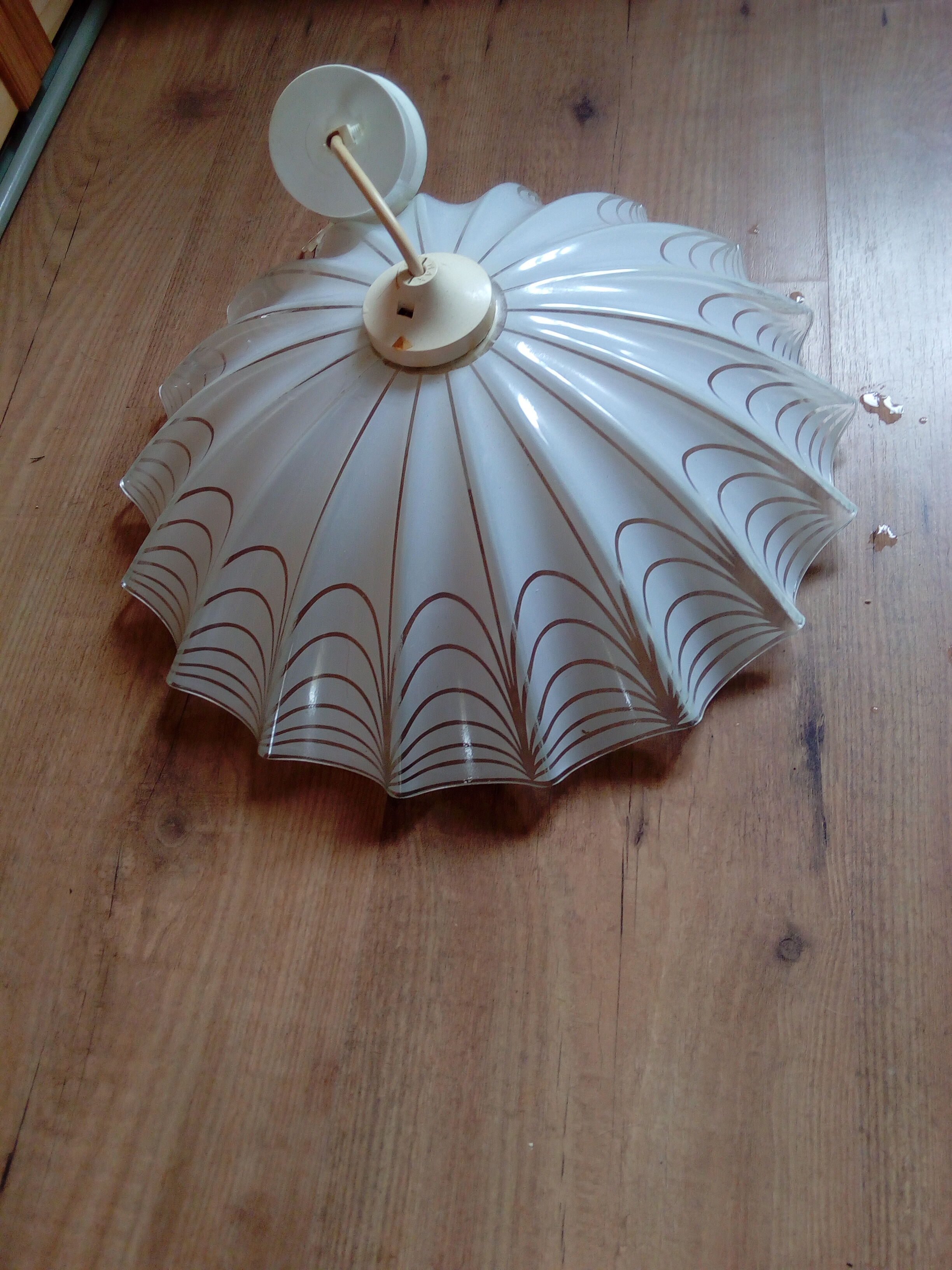 Vintage glass chandelier