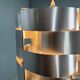 Suspension en aluminium Max Sauze, style mid-century modern, France, années 1970.