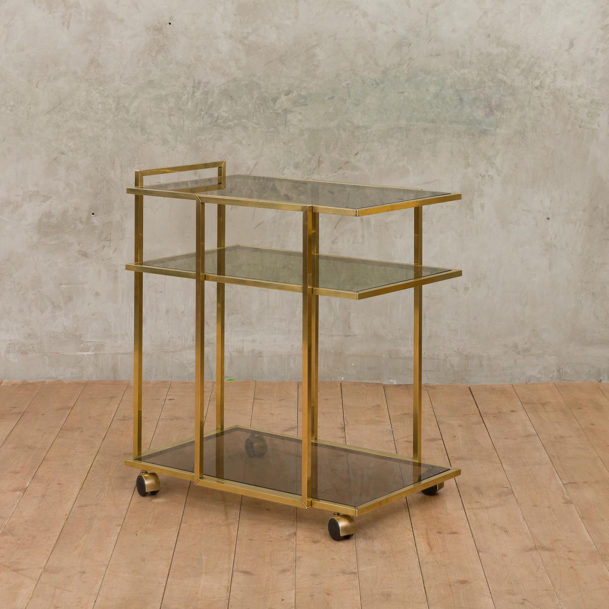 Hollywood Regency style bar cart