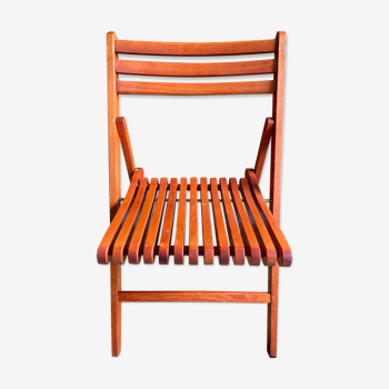 Wooden folding chair