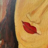 Portrait of a woman in oil