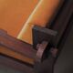 Architect's bench in solid wood, France, circa 1970.