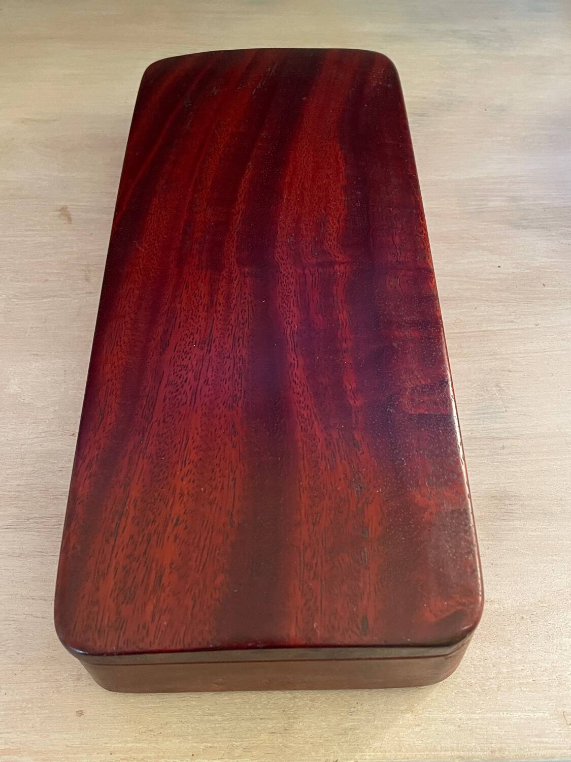 Mahogany card box