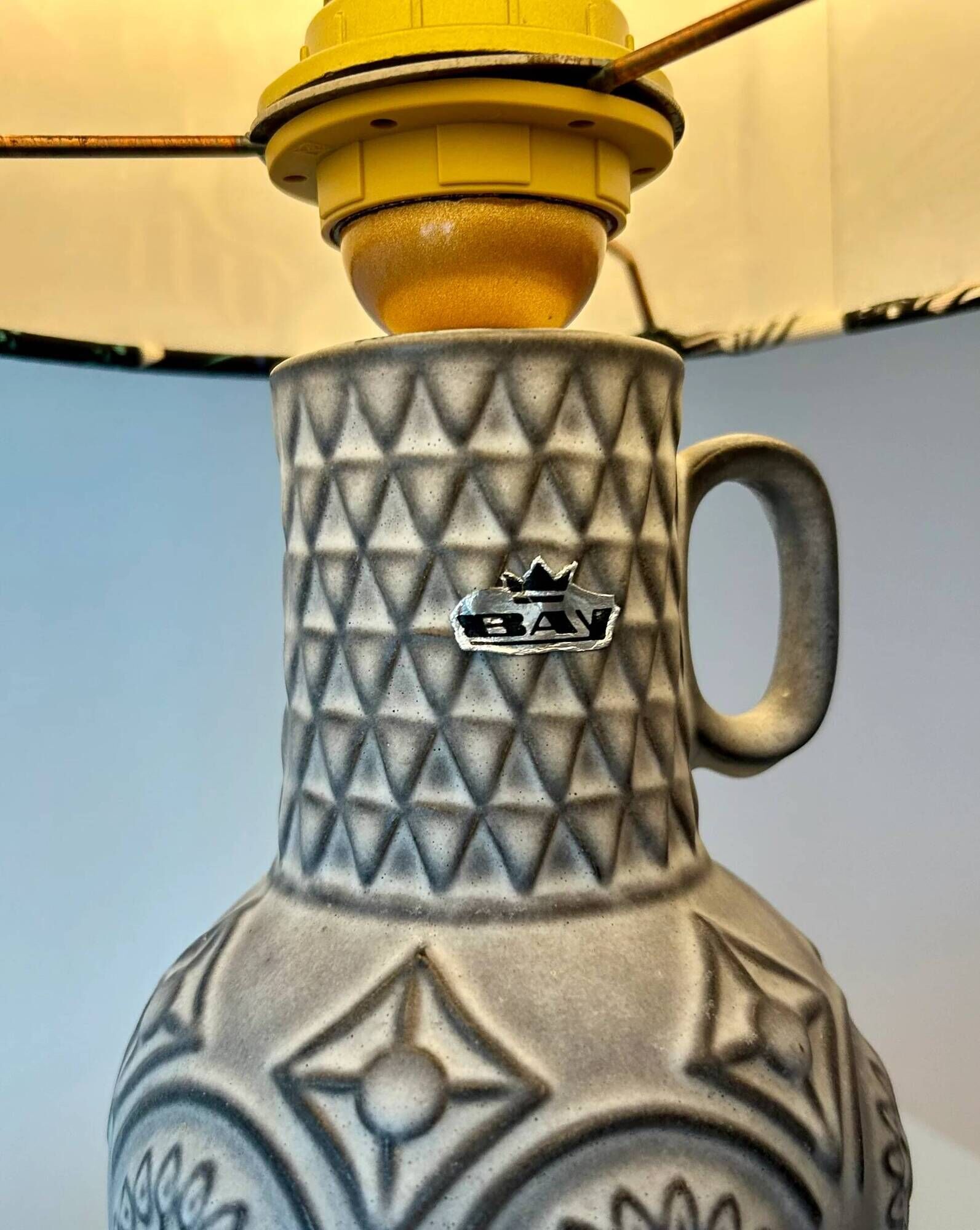 Petite lampe sans fil upcyclée à partir d'un vase vintage Bodo Mans