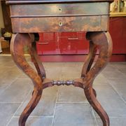 Mahogany burr hairdresser, Restoration period, around 1820.
