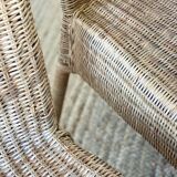 4 vintage rattan chairs