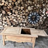Solid oak coffee table