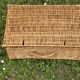 vintage hand-woven wicker storage basket or suitcase
