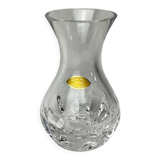 Hand-cut vintage crystal vase