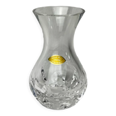 Hand-cut vintage crystal vase