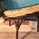 Banc rotin 2 places 1980s
