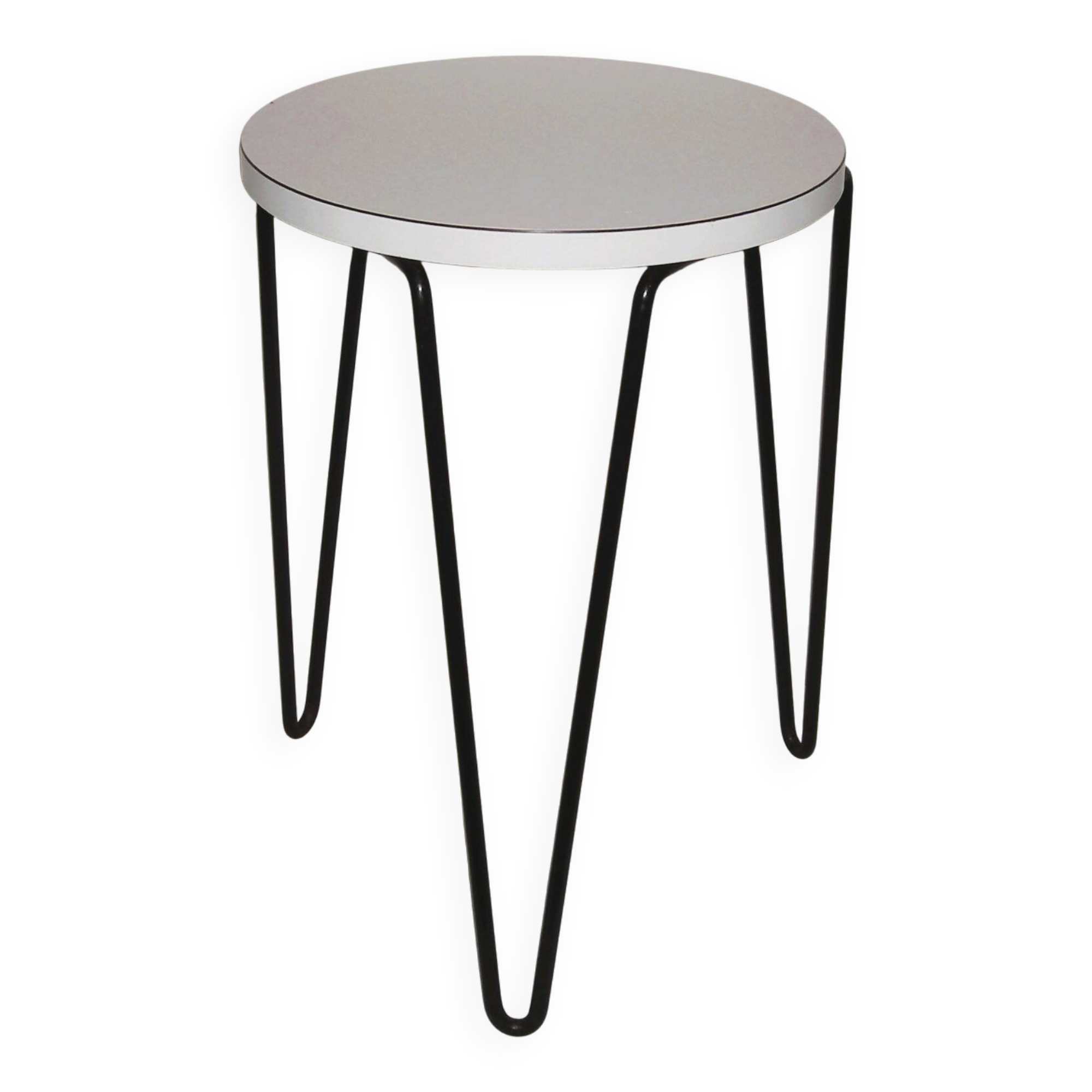 Tripod stool - Florence Knoll - Hairpin model 75 from the 1950s