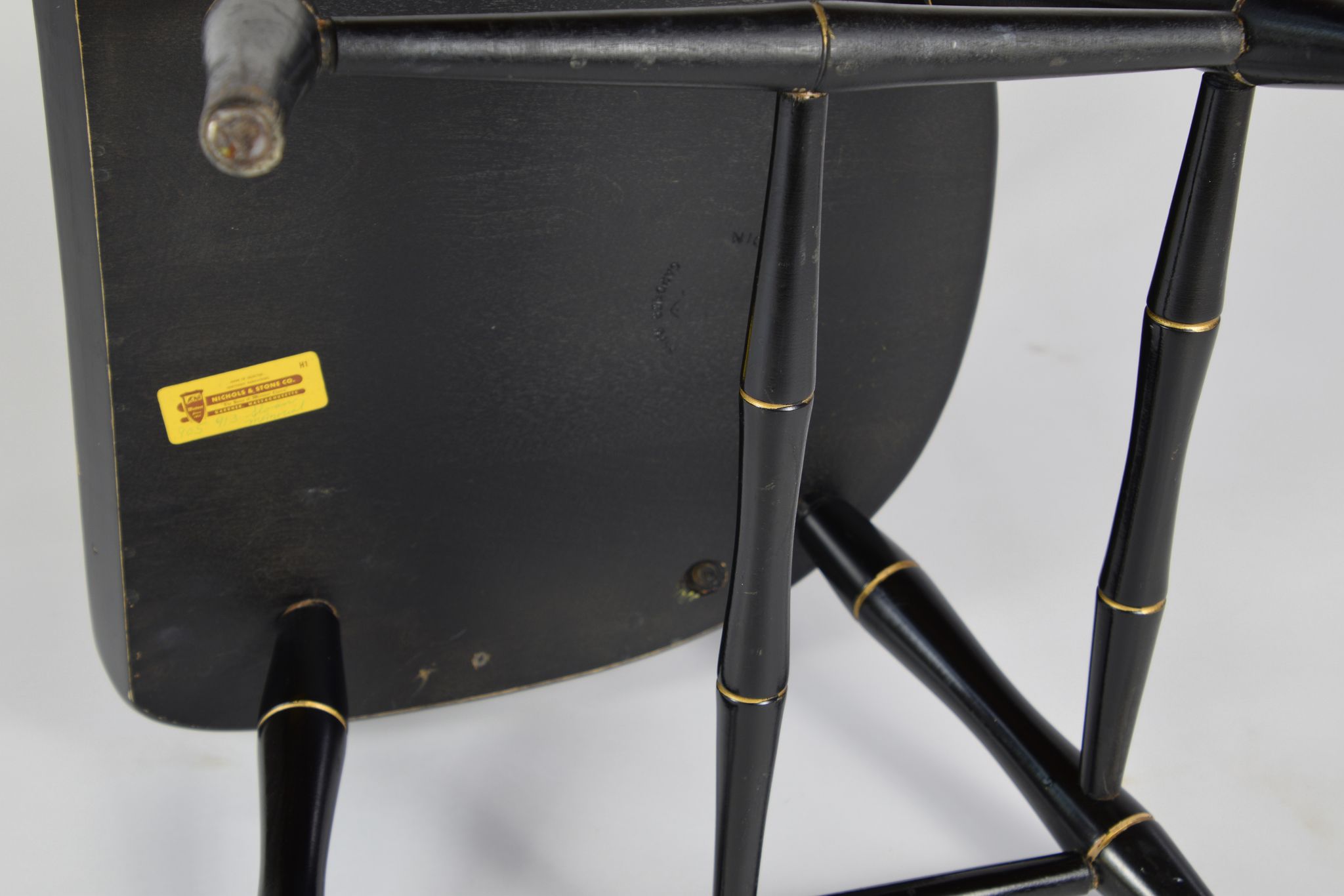 American office chair, black, Nicholas & Stone Co. Massachusetts, 1970s