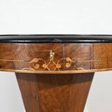 Trumpet Table for Work and Games, Walnut – Late 19th Century