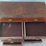 Meuble de métier 10 tiroirs en noyer