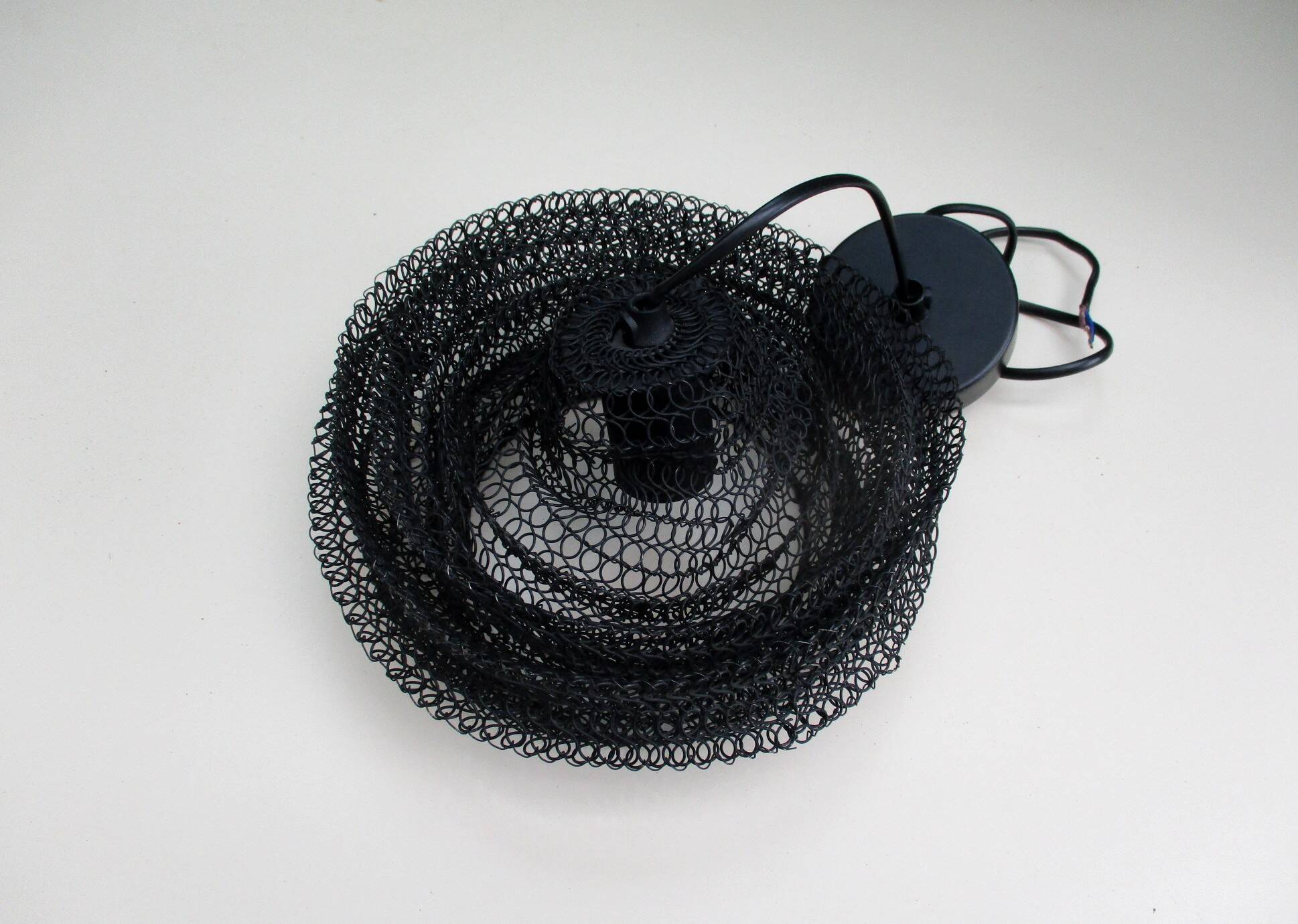 Suspension luminaire en fer  noir