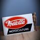 Plaque publicitaire Melotte