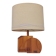 Large wooden lamp, geometric, 1970s design, F. Sénac