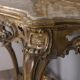 Antique classic console in wood decorated with mirror from the late 19th