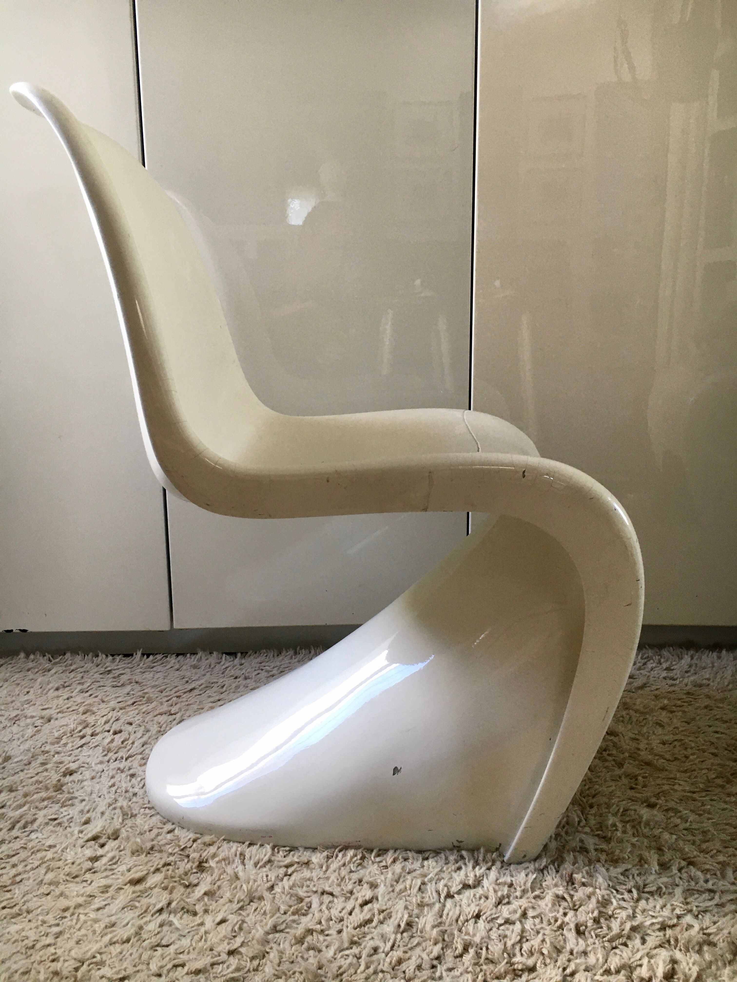 S chair by Verner Panton in fiberglass series 1 1967
