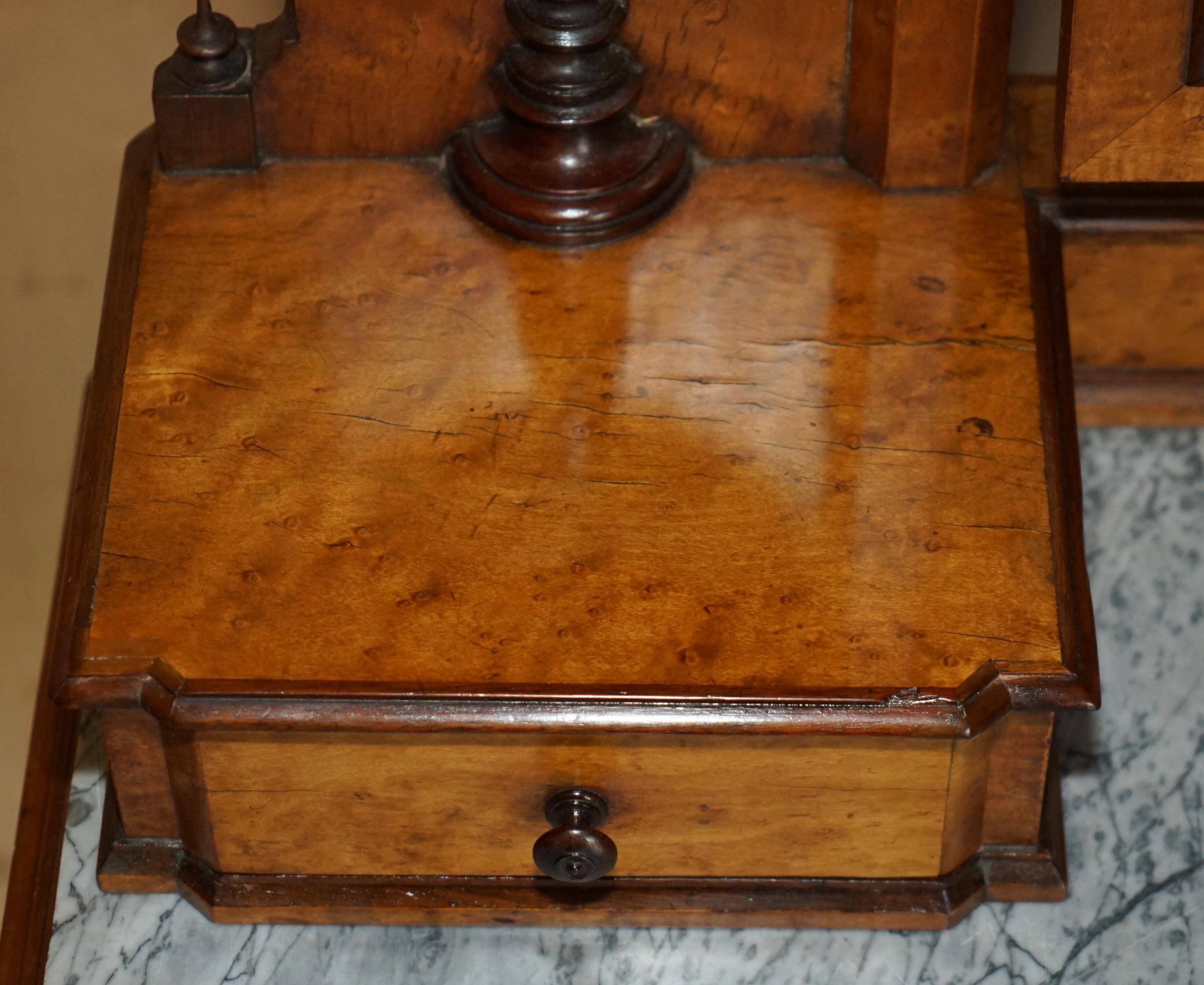 Victorian Hairdresser in Amboyna and Ebony Restored