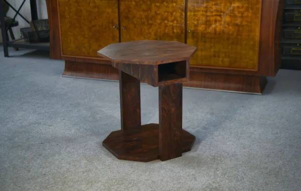 Art Deco side table in rosewood veneer