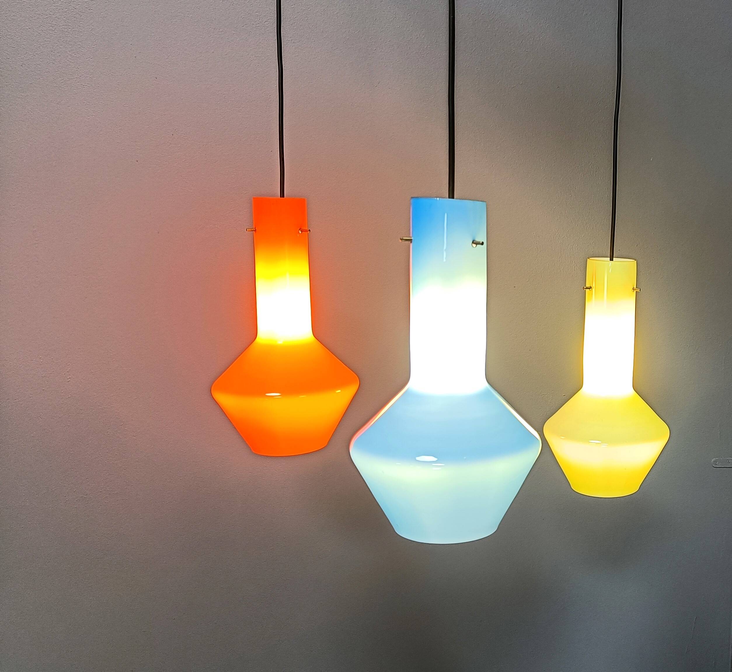 Vintage italian murano glass chandelier, 1960s