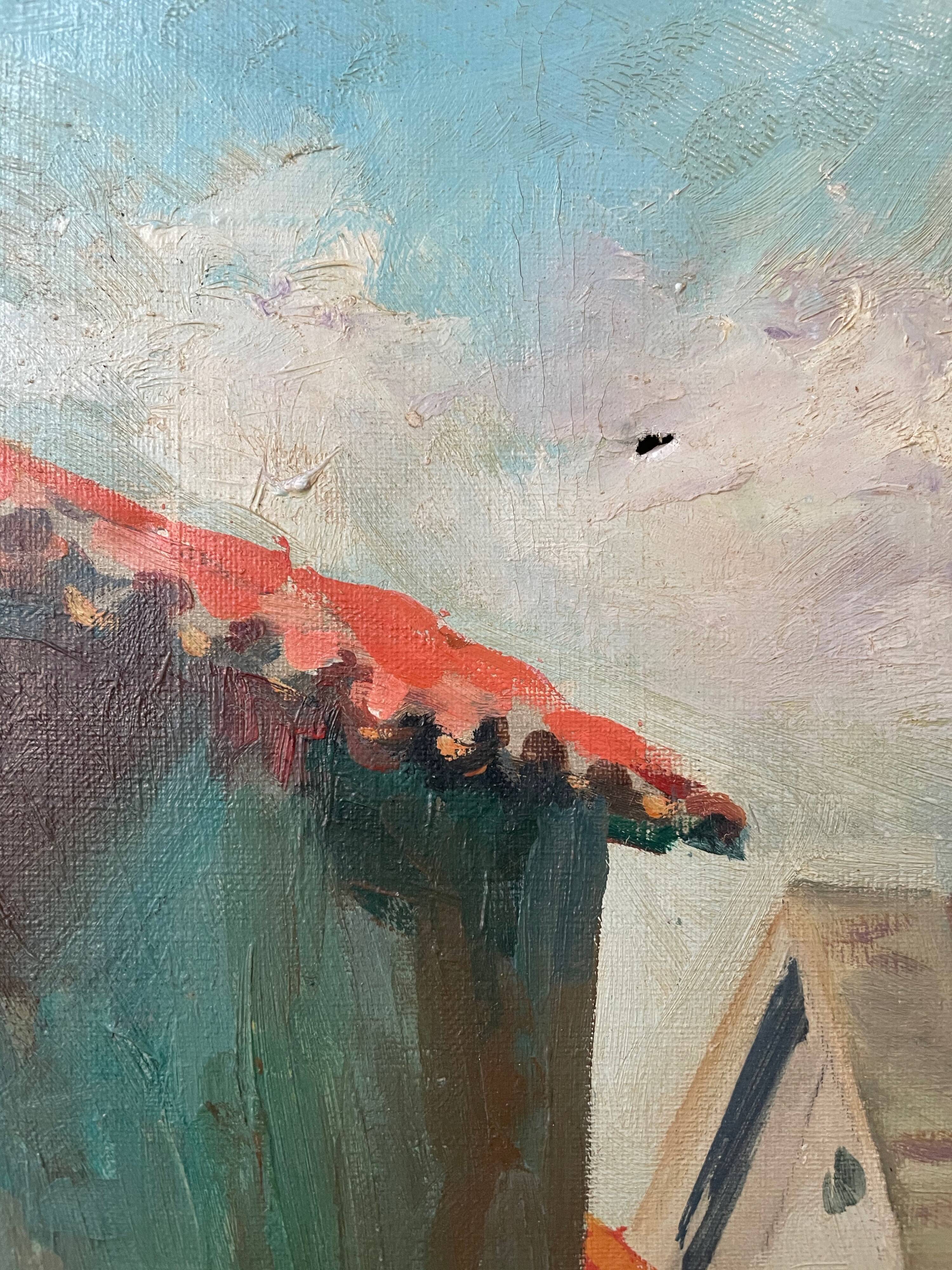 Canvas oil landscape alley 60x80cm