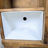 Art Deco bedside table in wood and marble