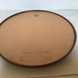 Brown plastic oval mirror made in belgium